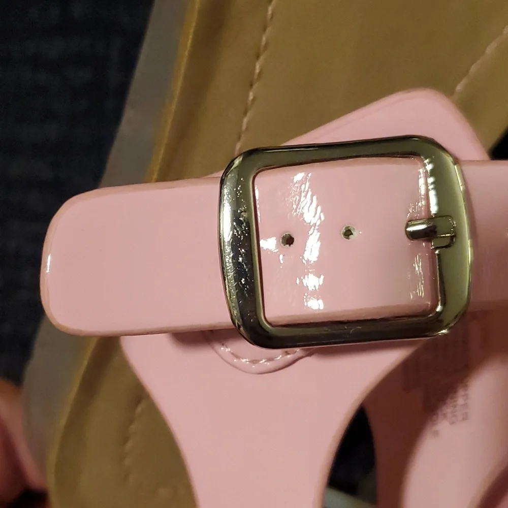 Steve Madden JPluto Girls Pink Strapped Sandals - Size 1